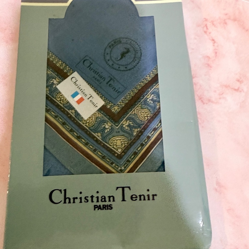 Blue and Brown Pocket Square